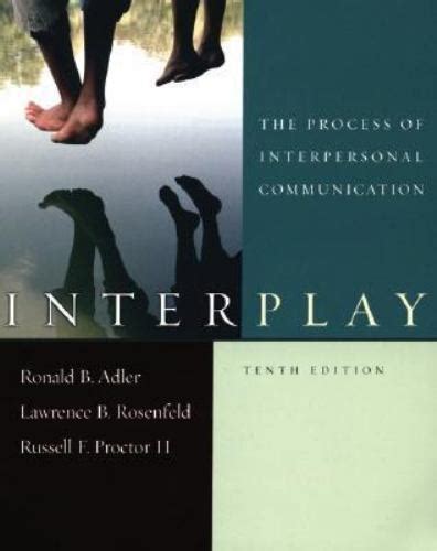 Interplay The Process Of Interpersonal Communication By Adler Ronald