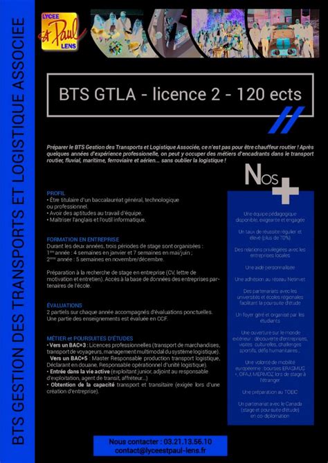 Pdf Bts Gtla Licence Ectsbts Gestion Des Transports Et