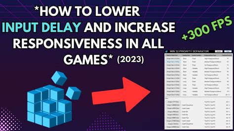 How To LOWER INPUT DELAY AND INCREASE RESPONSIVENESS IN ALL GAMES