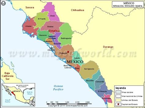 Mapa de Sinaloa | Estado de Sinaloa Mexico | Sinaloa, Map, Mexico