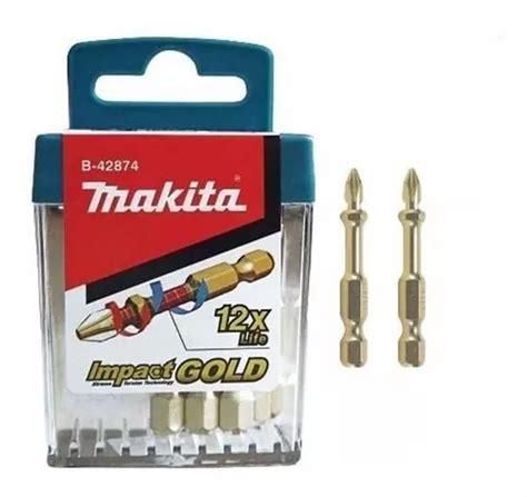 Puntas Atornillador Phillips Makita Ph Mm X Impact Gold