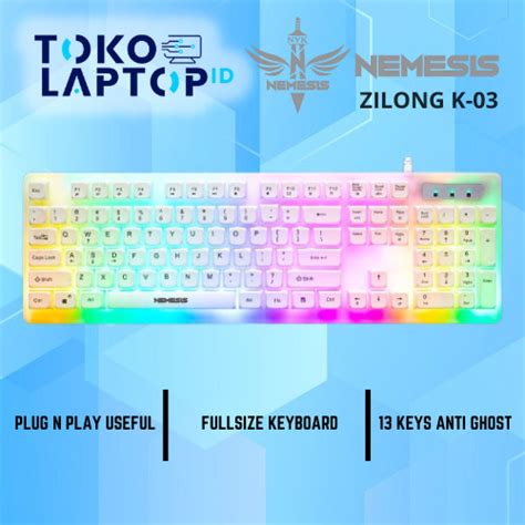 Jual NYK Nemesis Zilong K03 K 03 Fullsize Keyboard Membrane Wired