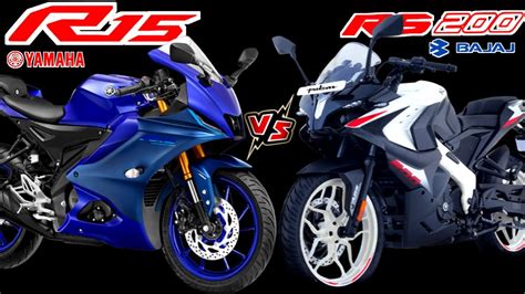 2023 Yamaha R15 V4 VS Bajaj Pulsar RS200 Comparison Review In Tamil