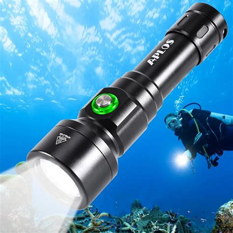 Aplos Ap Scuba Diving Flashlight Xhp Super Bright Lumens Led