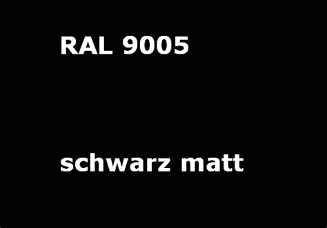 RAL 9005 jet-black matt