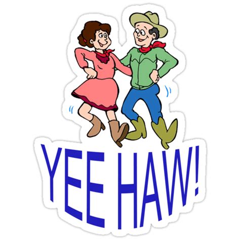 Yee Haw Stickers By Ruth Palmer Redbubble