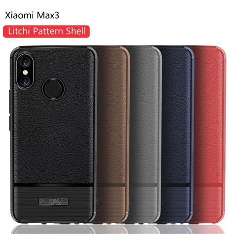 Coque Para O Caso Sobre Xiao Mi Mi Max 3 Tampa Traseira Capa De Couro