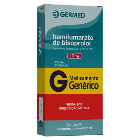 Para Que Serve O Bisoprolol - Hemifumarato de Bisoprolol 10mg Germed 30 Comprimidos Cardiológico ...