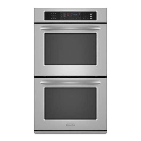 KitchenAid 27-in Double Electric Wall Oven (Stainless Steel) at Lowes.com