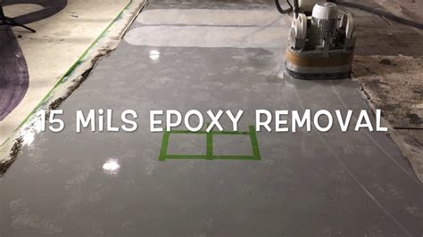 How To Remove Epoxy Coating From Concrete Floor With Precision Prep Master 2807 Youtube