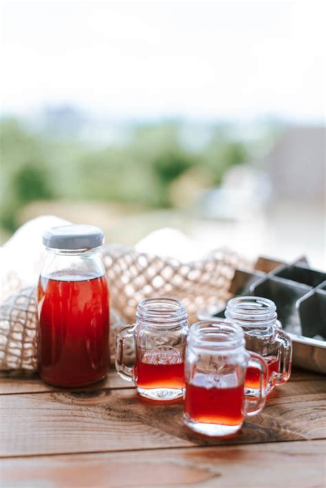 Einfaches Rezept Johannisbeer Likör selber machen mit Ingwer