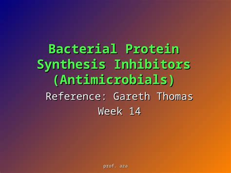 Ppt Bacterial Protein Synthesis Inhibitor Dokumen Tips