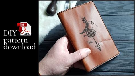 How To Make Leather Passport Cover Pdf Pattern Diy Tutorial Template Youtube