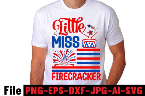 Little Miss Firecracker Svg Cut File 4th Of July Mega Svg Bundle 4th By Design Get Thehungryjpeg