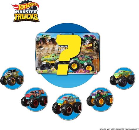 Set De Camiones Monstruo De Juguete Escala 1 64 Hot Wheels El Estilo Puede Variar Por Mattel