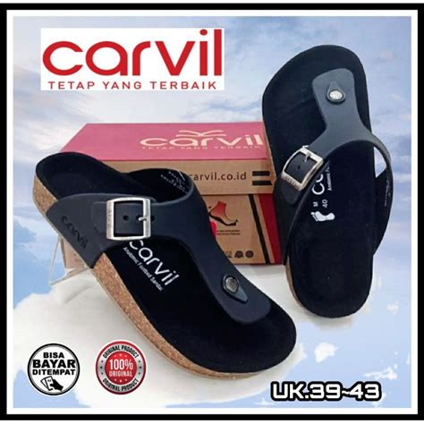 Jual Sandal Carvil Kulit Original Dewasa M Benzo Pria Shopee Indonesia