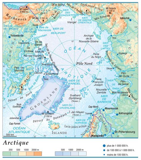 Carte Du Groenland Plusieurs Cartes De Cet Immense Pays