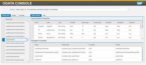 Sap Sales Cloud C C Is Easy Odata Service Explorer