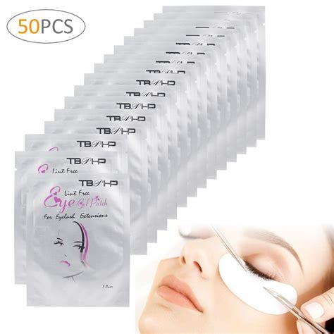 50 Pairs Eye Gel Pads Eyelash Lash Extension Pads Lint Free Under Eye Gel Patches Beauty Amazon