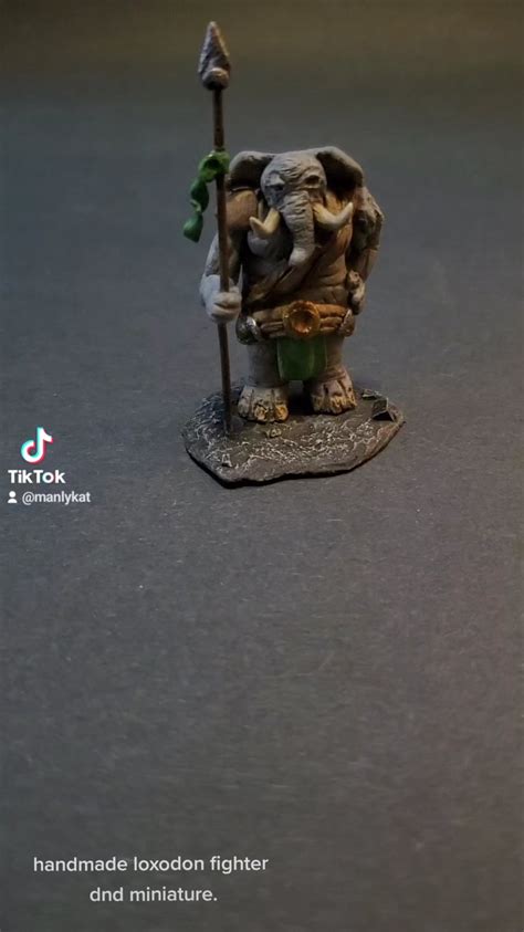 [art] handmade loxodon miniature, 8 made this for the dndecember art ...