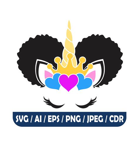 Unicorn Girl SVG Unicorn Crown Svg Unicorn Face SVG Svg Files For