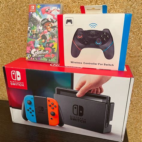 ソフト 極美品 Nintendo Switch 任天堂 スイッチ 本体 スプ2＆コン付 しておりま