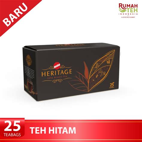 Jual Teh Celup Sosro Heritage Single Estate 25 Tea Bags Java Black