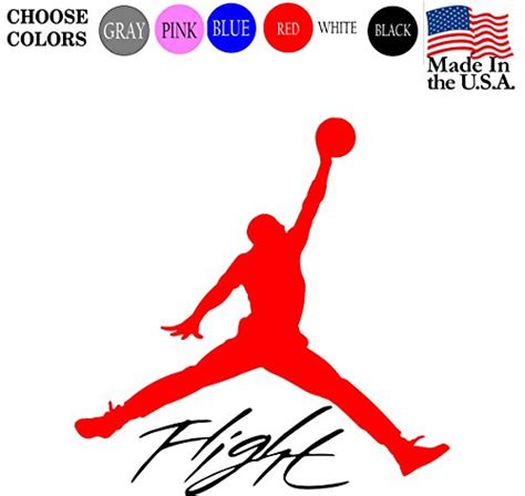 Buy Retro Flight Michael Jordan Nba Basketball Logo Vinyl Decal Sticker