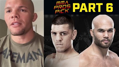 MMA Pros Pick Nick Diaz Vs Robbie Lawler 2 Part 6 UFC 266 YouTube