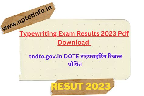 Tndte Gov In Shorthand Results Feb February Exam Typewriting