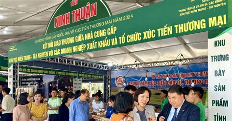 Ninh Thuận quảng bá 50 sản phẩm tại hội nghị xúc tiến xuất khẩu miền