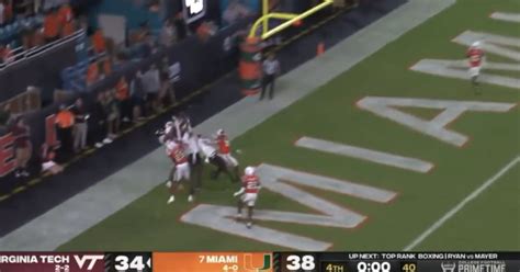 Miami Survives Virginia Tech With Reversed Hail Mary Sbnation