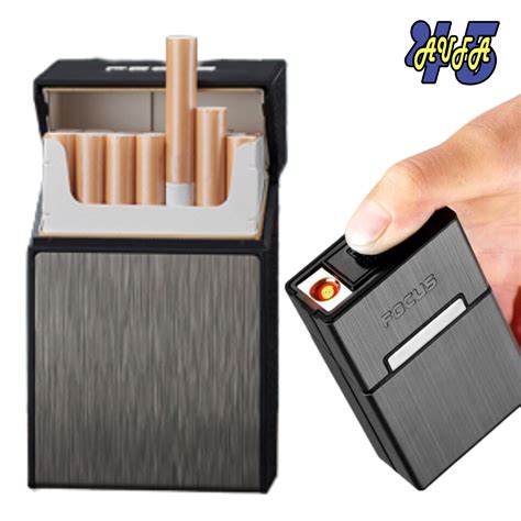 Kotak Rokok Slot Dengan Korek Api Elektric Portable Anti Lembab