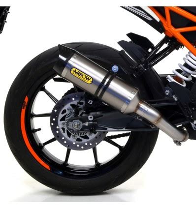 Terminale Con Raccordo Arrow Thunder Titanium Carbon End Per Ktm Duke