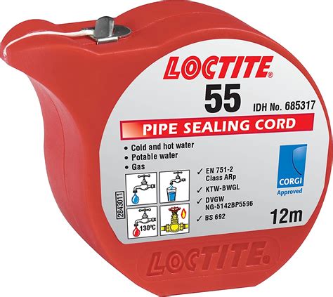 Loctite Thread Sealing Cord M For Gas Potable Water Pipe Thread