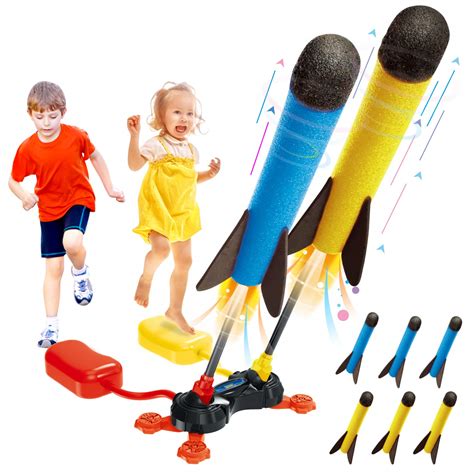 Toy Rocket Launcher for Kids,Outdoor Toys-Shoots Up to 100 Feet-Jump ...