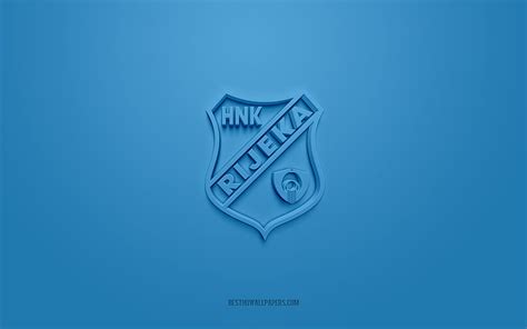 Hnk Rijeka Logotipo D Creativo Azul Prva Hnl Emblema D Club De