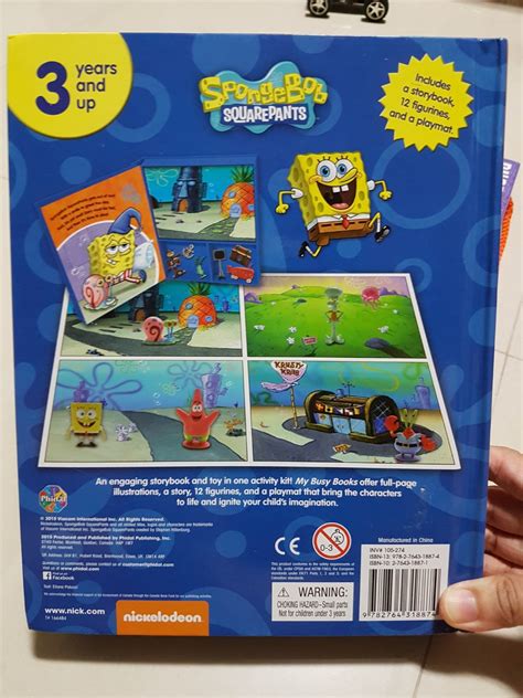 Spongebob Squarepants The Treasure Hunt My Busy Book Hobbies Toys