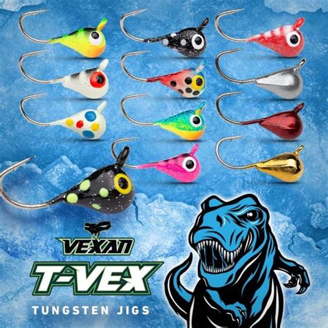 All New Colors Of T Vex Tungsten Ice Jigs Icefishingfirst