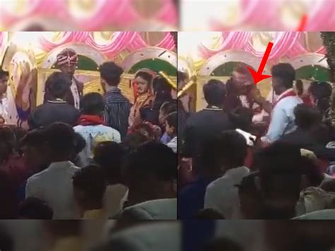 Wedding Video Bride Got Angry On This Act Of The Groom Slapped Her On The Stage Trending News