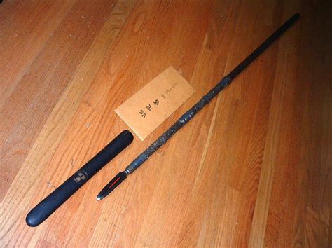 [gn1 07 2 16] Japanese Sword Nbthk Kanesada Yari W Saya And Cut Off Pole Ebay