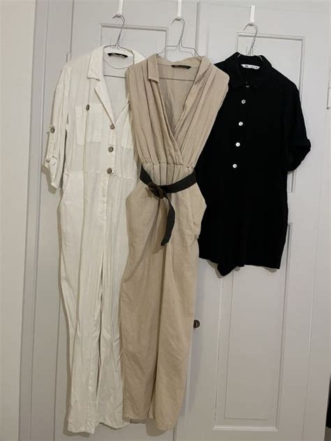 Leinen Jumpsuit Safari Zara Kaufen Auf Ricardo