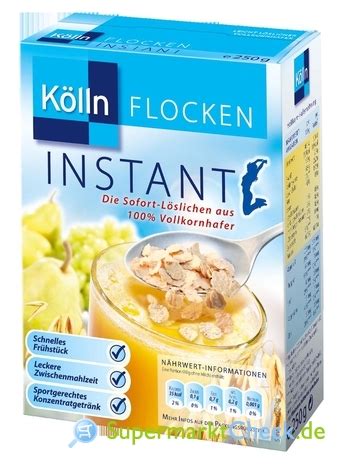 K Lln Instant Haferflocken Preis Angebote Kalorien Nutri Score