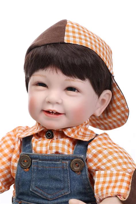 22 Boy Reborn Babies Dolls Cloth Body Silicone Baby Dolls Kids Play