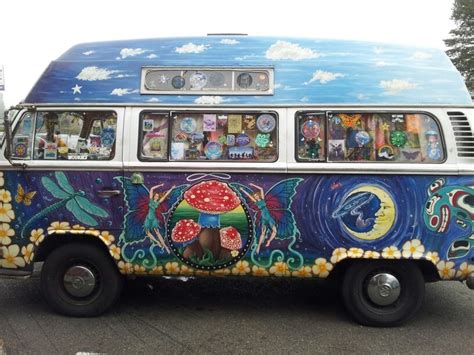 Pin By Miranda Abdoel On FLOWERS POWER Hippie Vehicles Van