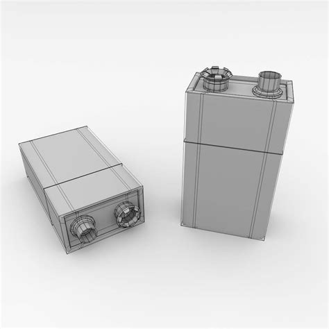 Battery 9 Volt 3d Model By Firdz3d