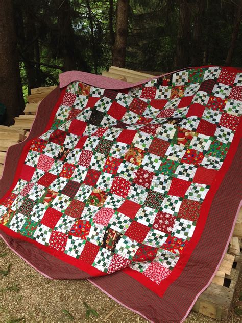 Christmas Quilt Scrappy Style Holiday Quilts Winter Quilts Christmas