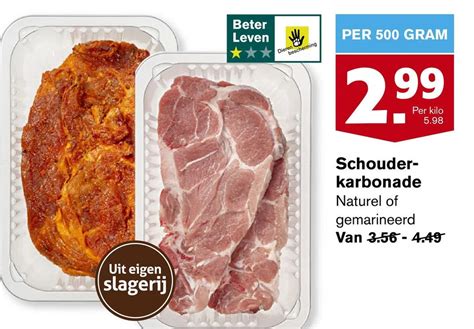 Schouder Karbonade Aanbieding Bij Hoogvliet