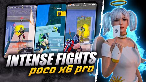 Intense 1v4 Fights Poco X6 Pro Solo Vs Squad 4 Finger Bgmi