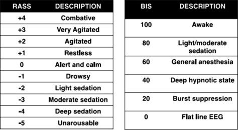 Richmond Agitation Sedation Scale Rass [19] And Bispe Open I